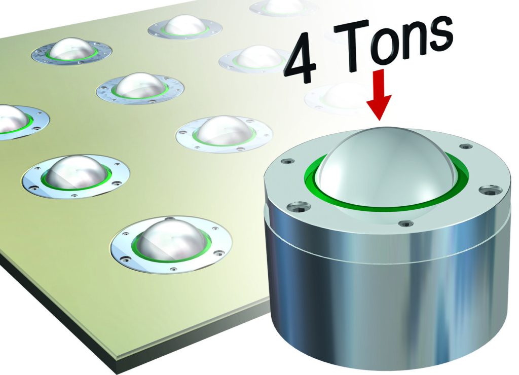 Podemos observar un reder de bolas transportadoras también llamadas unidades de transferencia de bolas
